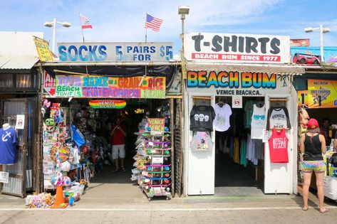 LA Myths Urban Legends Lies - Thrillist Bloxburg Beach House, Venice Boardwalk, Venice Beach Boardwalk, Beach Aesthetics, The Black Dahlia, Nostalgic Vibes, Street Corner, I Love La, Black Dahlia