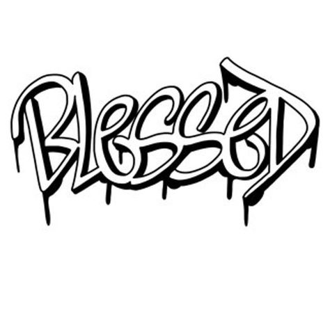 Dope Coloring Pages, Cool Fonts Alphabet, Blessed Tattoo, Cool Clipart, Graffiti Lettering Alphabet, Word Drawings, Handwriting Logo, Fonts Lettering, Tattoo Lettering Design