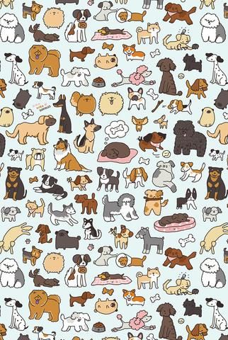 Doggy Doodle Art Print – KiraKiraDoodles Poodle Pattern, Doodle Art Flowers, Ipad Snap, Animal Doodles, Tiny Puppies, Dog Wallpaper, Cute Pugs, Small Puppies, Puppy Breeds