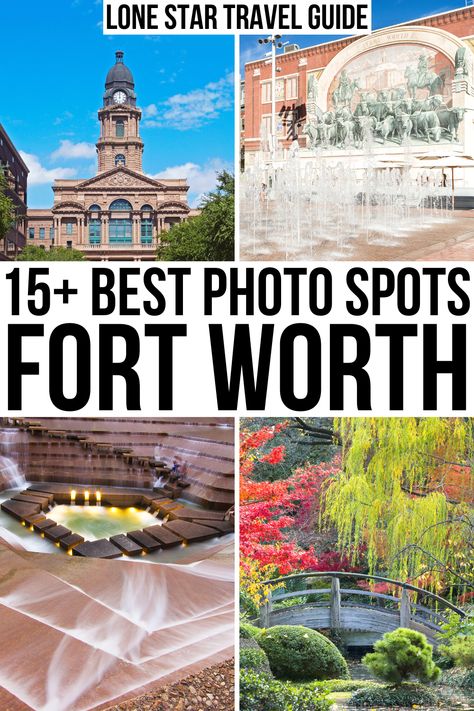 Looking for the best Fort Worth photography locations? From instagrammable restaurants to beautiful parks, we've rounded them up here!  fort worth photo spots | ft worth photo spots | instagrammable fort worth | photography locations in ft worth texas | photography locations in fort worth | texas photography | fort worth photo locations | photo ideas in ft worth | engagement photo locations in ft worth | best places to visit in fort worth | fort worth photography guide | ft worth photo guide Ft Worth, Texas Photoshoot, Fort Worth Vacation, Fort Worth Photoshoot, Texas Photoshoot Locations, Fort Worth Senior Pictures, Fort Worth Engagement Photos, Downtown Fort Worth Photoshoot, Fort Worth Engagement Photo Locations