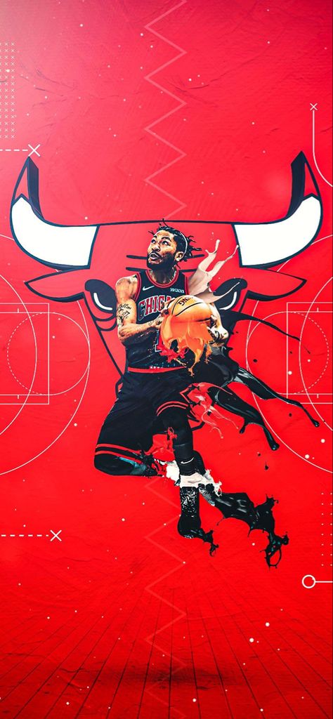 Derick Rose Wallpaper, D Rose Wallpaper Nba, Derrick Rose Wallpapers, Rose Wallpapers, Bulls Wallpaper, Nba Basket, Jordan Woods, Dope Wallpaper Iphone, D Rose