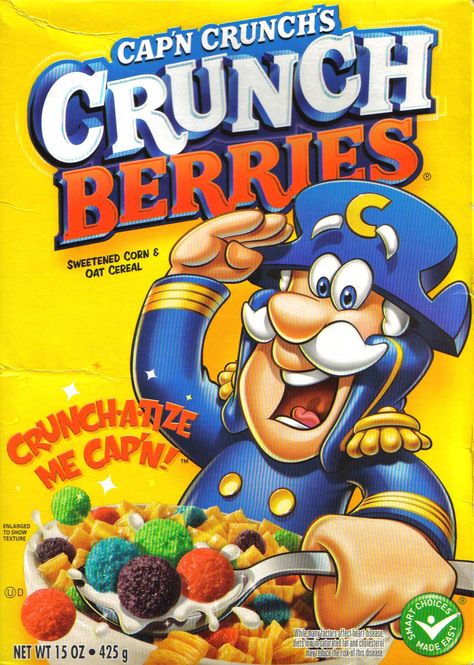 Woman Sues Cap'n Crunch Because 'Crunchberries' Are Not Fruit Captain Crunch Berries, Cap'n Crunch, Berry Cereal, Crunch Berries, Kids Cereal, Capn Crunch, Peanut Butter Crunch, Oat Cereal, Berry Breakfast