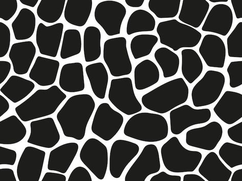 Black and white giraffe skin pattern | Premium Vector #Freepik #vector #leopard-pattern #leopard-print #safari-pattern #giraffe-pattern Giraffe Spots Template, White Giraffe, Safari Pattern, Giraffe Pattern, Skin Pattern, Adult Coloring Book Pages, Giraffe Print, Leopard Pattern, Coloring Book Pages