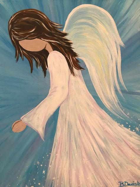 Sharpie Art Projects, Angel Y Diablo, Angel Paintings, Art With Meaning, Sky Art Painting, Art Zine, Angels Wings, Angel Artwork, Boho Painting