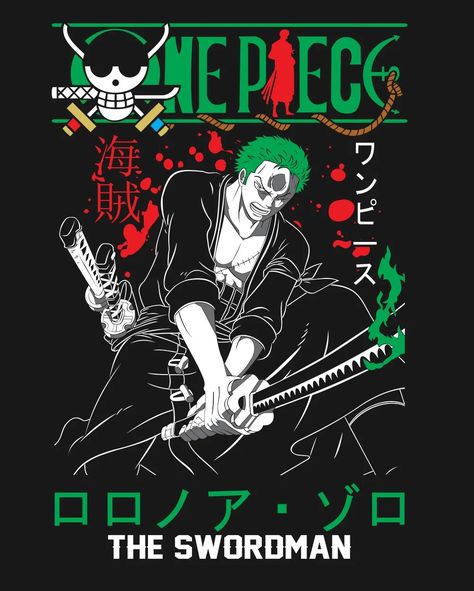 ONE PIECE THE SWORDMAN RORONOA Chad Image, Naruto T Shirt, T Shirt Design Template, One Piece Wallpaper Iphone, Tshirt Printing Design, Animated Wallpapers For Mobile, Tee Shirt Fashion, Pottery Painting Designs, Shirt Illustration