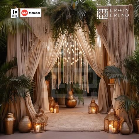 Embrace the free-spirited charm of bohemian style with this versatile debut party design concept that seamlessly transitions from indoor elegance to outdoor enchantment. #erwinerenodesignstudio #bahraininterior #interiordesign #designgoals #EEDSExcellence #middleeastinteriordesign #functionaldesign #productivity #EEDSdesigns #reels #interiordesigner #bahrain #manama #saudi #kuwait #qatar #oman #london #debut #party #wedding Bohemian Debut, Bohemian Party Decorations, Debut Party, Boho Party Decorations, Debut Ideas, Boho Party, Interior Design Concepts, Wedding Stage Decorations, Boho Wedding Decorations