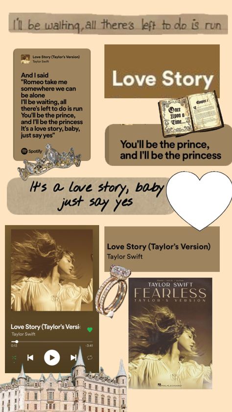 #fearless#love story#taylor swift Love Story Wallpaper Taylor Swift, Taylor Swift Love Lyrics Wallpaper, Safe And Sound Taylor Swift Aesthetic, Love Story Taylor Swift Aesthetic, Taylor Love Story, Love Story Taylor Swift Lyrics, Love Story Song Lyrics, Lyrics Wallpaper Taylor Swift, Taylor Swift Song Lyrics Wallpaper