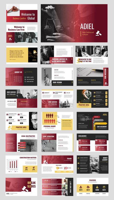 Law Firm PowerPoint Presentation Template. 40+ Unique Slides Law Presentation, Powerpoint Presentation Ideas, Proposal Layout, Best Powerpoint Presentations, Best Presentation Templates, Simple Powerpoint, Simple Powerpoint Templates, Background For Powerpoint Presentation, Ppt Template Design