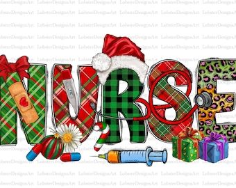 Christmas Layout, Crafting Business, Nurse Design, Christmas Layouts, Christmas Sublimation Designs, Christmas Stencils, Nurse Christmas, Nurse Png, Christmas Sublimation