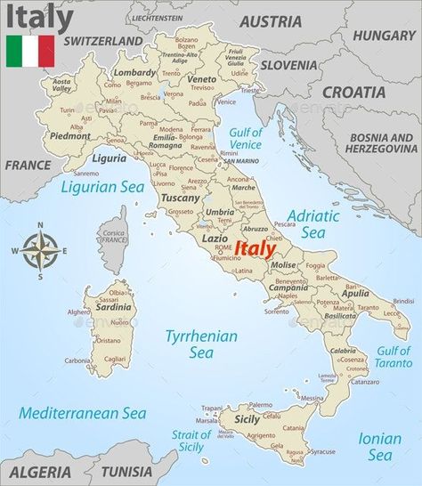 Map Of Italy Cities, Map Of Italy Regions, Venice Italy Map, Map Of Italy, Island Lake, Italy Map, Puglia Italy, Europe Map, Travel Maps