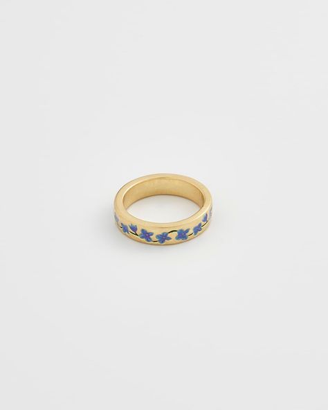 Forget Me Not Ring, Dainty Gold Band, Forget Me Not Flowers, Dope Jewelry, Jewelry Lookbook, Everlasting Love, Cheese Ball, Put A Ring On It, Forget Me Not