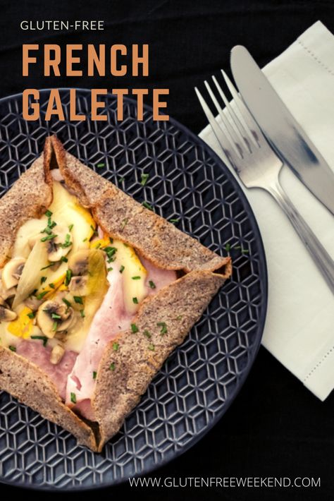 Savoury Galette, Breton Crepes, French Breakfast Crepes, French Crepes Recipe Savory, French Galette Recipe Savory, Buckwheat Galette Recipe, Gallette Recipe French, Galette Recipe French, French Galette