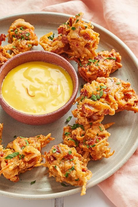 Saffron Aioli, Potato Fritters Recipe, Squid Recipes, Chorizo Recipes, Potato Fritters, Great British Chefs, Fritter Recipes, British Food, Food Shows