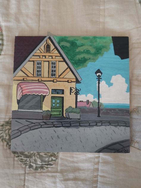 Acrylic on wood, 2021 Painting Ideas Asthetics, Acrylic Canvas Painting Ideas Aesthetic, Kikis Delivery Service, Figure Drawing Tutorial, Diy Canvas Art Easy, Disney Canvas Art, Epic Drawings, Small Canvas Paintings, Simple Canvas Paintings