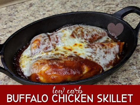 Keto Buffalo Chicken Skillet - This Mama Loves Buffalo Chicken Skillet, Chicken Cast Iron Skillet, Low Carb Buffalo Chicken, Keto Buffalo Chicken, Parmesan Spaghetti Squash, Pumpkin Recipes Dinner, Puppy Chow Recipes, Light Soups, Chicken Skillet Recipes