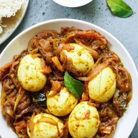 Instant Pot Indian Lamb Curry - Whole30 | Paleo - Cooking Curries Egg Roast, Cooking Curry, Spicy Eggs, Doterra Recipes, Kerala Food, Egg Recipe, Indian Breakfast, Easy Lunch Recipes, Biryani Recipe