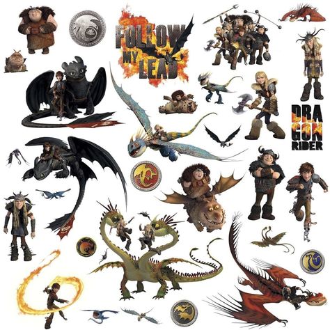 Snotlout Jorgenson, Dragon Bedroom, Toothless Hiccup, Dragons Riders Of Berk, Peel And Stick Wall Decals, Bedroom Stickers, Train Dragon, Nursery Designs, Hiccup And Astrid