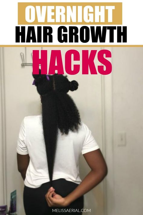 Hair Growth Hacks, Diy Hair Serum, Overnight Hair Growth, Hair Growth Serum Diy, Overnight Hair, Hair Growth Challenge, Extreme Hair Growth, Overnight Hairstyles, How To Grow Your Hair Faster