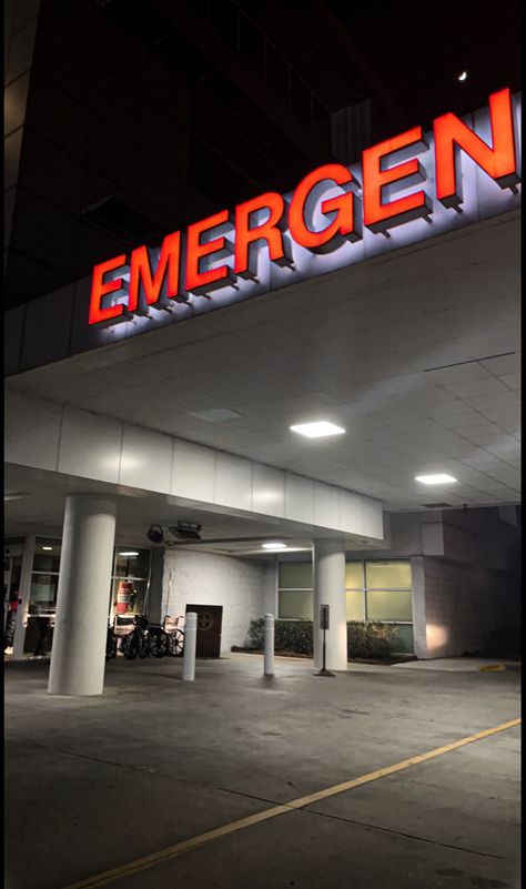 Picture of the outside of an Emergency Room Emergency Room Aesthetic, Emergency Room Pictures, Hospital Emergency Room, Emergency Room Doctor, Hospital Admit, Hospital Emergency, Hospital Signs, Hospital Admit Hand Pics, We Were Liars