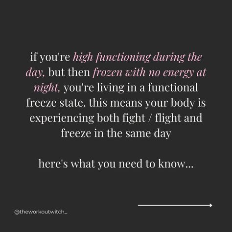 When you experience long-term stress, your stress response system can become dysregulated. This can lead to the freeze response. Somatic exercises can help release stored trauma and regulate your nervous system, making you feel safer and more energized. Regulating your nervous system is like hitting the reset button on your life. Get guided through the step-by-step process and heal your nervous system. Check the link in our profile for more! 💖✌🏼💖 Somatic Quotes, Healing Your Nervous System, Signs Of Exhaustion, Dysregulated Nervous System, Freeze Mode, Freeze Response, Emotionally Stable, Somatic Healing, Somatic Therapy