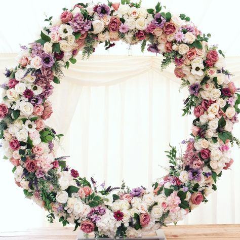 Flower Ring Decoration, Round Flower Backdrop, Flower Hoop Backdrop, Circle Backdrop With Flowers, Floral Ring Backdrop, Circle Flower Frame, Flower Circle Frame, Cake Backdrop, Cake Backdrops