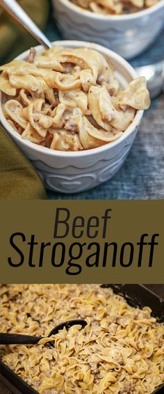 Easy Beef Stroganoff, Beef Stroganoff Recipe, Beef Stroganoff Easy, Recipes Beef, Stroganoff Recipe, Beef Recipe, Best Food Ever, Beef Stroganoff, Easy Beef