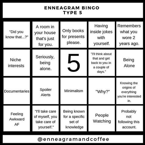 Where my enneagram 5’s at? Do you love a 5? #enneagram5  #enneagram    #Regram via @Brf0_Mog4SV Enneagram 5w4, 5 Enneagram, Type 5 Enneagram, Enneagram 5, Introverted Thinking, Infj Type, Enneagram 4, Intp Personality, Story Design