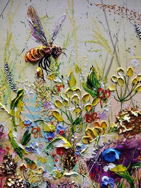 Texture Painting Techniques, Colorful Oil Painting, Landscape Art Painting, Plaster Art, Impasto Painting, Flower Art Painting, Painting Art Projects, Diy Canvas Art, Art Drawings Sketches