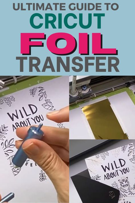 Ultimate Guide to Cricut Foil Transfer Cricut Embossing Foil, Foil Vinyl Projects, Foil Cards Cricut, Cricut Transfer Paper How To Use, Cricut Embossing Tool, Foil On Leather Cricut, Cricut Vellum Projects, How To Use Foil With Cricut, How To Emboss With Cricut Maker