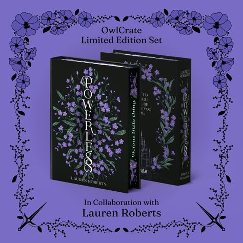 Hey Book Owls, we are so excited to announce our OwlCrate Limited Edition ✨POWERLESS SET✨ in collaboration with @laurenrobertslibrary⁠ ⁠ This set will include books 1 and 2 in the series (Powerless & Reckless), as well as the novella (Powerful). Please note the Powerful novella will be a smaller sizing to Powerless & Reckless.⁠ ⁠ Our Limited Edition ✨POWERLESS SET✨ will feature: ⁠ 💜 Exclusive redesigned covers illustrated by @julie.reinhart_ ⁠ 💙 Reversible dust jackets by @giannyfili⁠ ❤️ Har... Book Corner Ideas Bedroom, Cose Aesthetic, Pretty Books, Corner Ideas, Books Design, Lauren Roberts, Book Corner, Book Cover Illustration, Cover Illustration