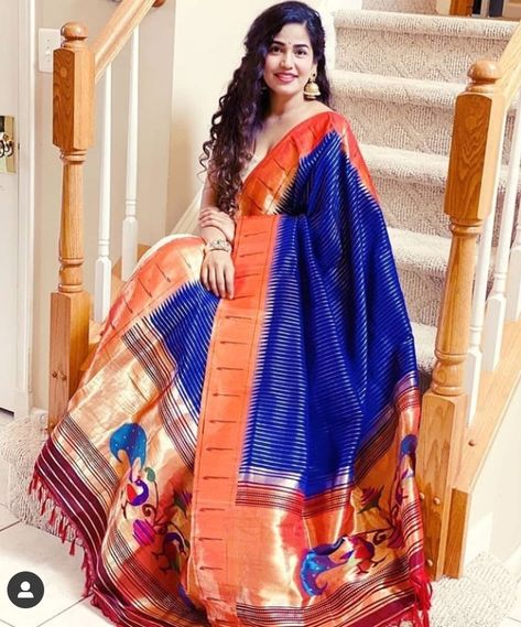 Paithani Duppatas, Pethani Saree, Saree Types, Paithani Dupatta, Paithani Lehenga, Lehenga Half Saree, Function Dress, Dupatta Dress, Hair Style On Saree