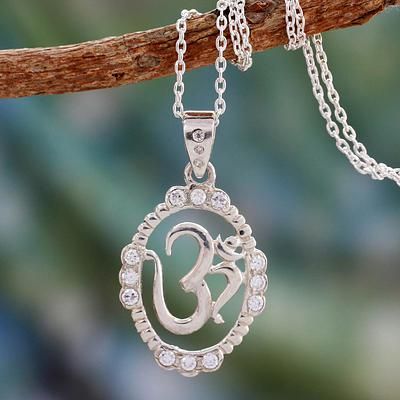 Sterling silver pendant necklace, 'Peaceful Om'. Shop from #UNICEFMarket and help save the lives of children around the world. Ancient Calligraphy, Locket Pendant Necklace, Magical Jewelry, Yoga Jewelry, Necklace Online, Sterling Silver Necklace Pendants, Necklace Sizes, Silver Pendant Necklace, Jewelry Gift Box