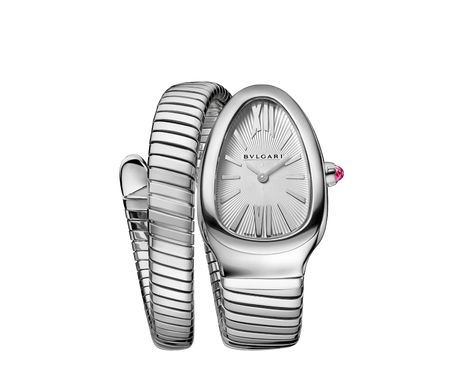 Serpenti Tubogas Watch 101828 | BVLGARI Serpenti Tubogas Watch, Bvlgari Fragrance, Bulgari Watch, Bulgari Serpenti, Women In White, Alexander Wang Bag, Bvlgari Serpenti, Watch Women, Italian Jewelry