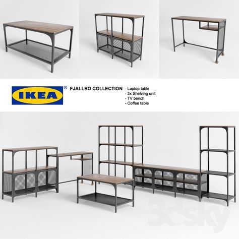 Fjallbo Ikea, Ikea Fjallbo, Fjällbo Ikea, Ikea Industrial, Ikea Living Room, Smart Tiles, Coffee Bar Home, Best Ikea, Industrial House