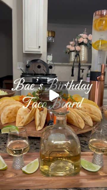 Lawanna Mcgill on Instagram: "Bae’s Birthday Taco Board 🥳🎉🥂 
I had to do it up for my bae ❤️❤️❤️ Happy Birthday my love ❤️❤️❤️
.
.
.
Amazon Items linked in bio #affiliate ( Pinned under Lux Birthday) ✨” drink towers, condiments dish & triple slow cooker”. 
.
.
Drink Tower 1 - Crown Royal sangria see previous videos for recipe
Drink Tower 2 - orange and lemon infused water. 
.
.
⚠️do not put blueberries in the drink towers only larger cut pieces of fruit! 
.
.
.
If it’s not linked, then most likely came from @homegoods ❤️ lol almost always! ( all the wooden items & shot glasses)
.
.
.
#taco #tacos #tacobell #tacobar #tacoboard #tacocharcuterieboard #charcuterie #drinktower #cocktails #shots #tequila #sangria #familynight #birthday #birthdayideas #partyideas #tacotuesday #tacoandtequila # Tequila Charcuterie Board Ideas, Taco Board Ideas For Parties, Fancy Taco Bar Party Ideas, Tacos And Tequila Party Decorations, Taco And Tequila Party, Tequila Bar Ideas Parties, Taco And Tequila Party Ideas, Birthday Taco Bar, Taco Charcuterie Board Ideas