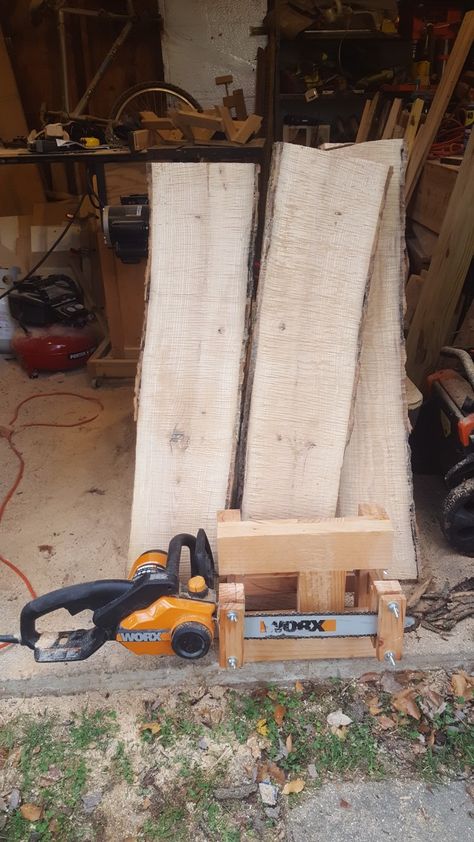 Alaskan Chainsaw Mill, Saw Mill Diy, Homemade Chainsaw Mill, Homemade Still, Chainsaw Mill Plans, Homemade Bandsaw Mill, Best Chainsaw, Bandsaw Mill, Chainsaw Mill