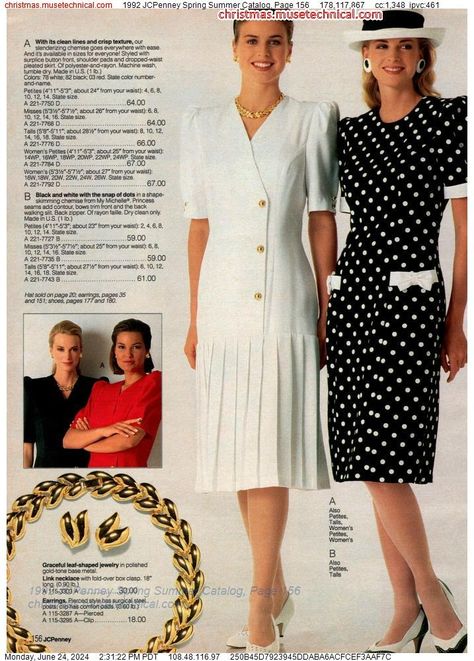 1992 JCPenney Spring Summer Catalog, Page 156 - Catalogs & Wishbooks Vintage Ralph Lauren Ads, 1992 Fashion, 80s Wedding, 90 Style, Fashion 1990s, Fashion Decades, 60s And 70s Fashion, 80s And 90s Fashion, Fashion Sewing Tutorials