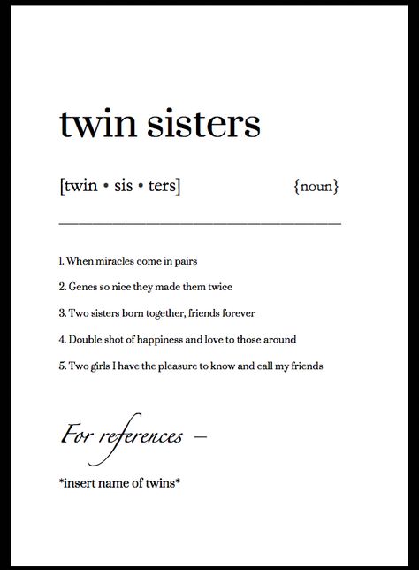 Quotes For Twins Sisters, Contact Names For Twin Sister, Twin Sister Birthday Quotes, Twins Quotes Sisters, Twin Sisters Quotes, Twin Sister Quotes, Twin Sisters Aesthetic, Twinning Caption, Twin Poems