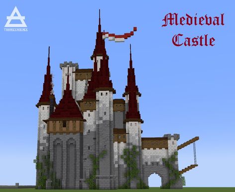 Elven Minecraft, Medieval Statue, Minecraft Castle Designs, Statue Design, Rumah Minecraft Sederhana, Minecraft Structures, Bangunan Minecraft, Minecraft Castle, Minecraft Medieval