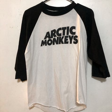 Arctic Monkeys Baseball Tee Shirt Arctic Monkeys Band Tee, Arctic Monkeys Tee, Arctic Monkeys Clothes, Artic Monkeys Shirt, Arctic Monkeys Merch, Arctic Monkeys Band, Arctic Monkeys Shirt, Monkey Logo, Dr Wardrobe