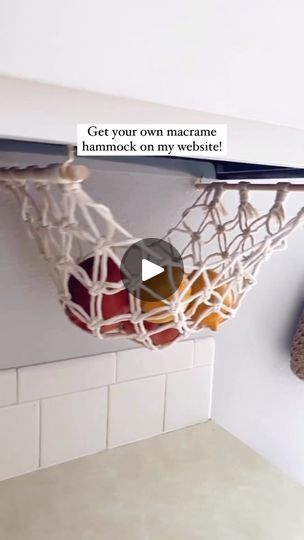 Macrame Hammocks, Lp Giobbi, Macrame Hammock, Kitchen Help, Cruel Summer, Organized Chaos, Macrame Patterns Tutorials, Boho Kitchen, Crafty Diy