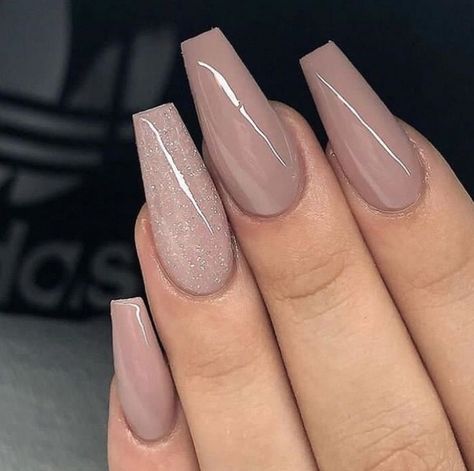 Mauve Nails, Coffin Nails Long, Ballerina Nails, Acrylic Nails Coffin Short, Neutral Nails, Prom Nails, Coffin Nails Designs, Fancy Nails, Chic Nails