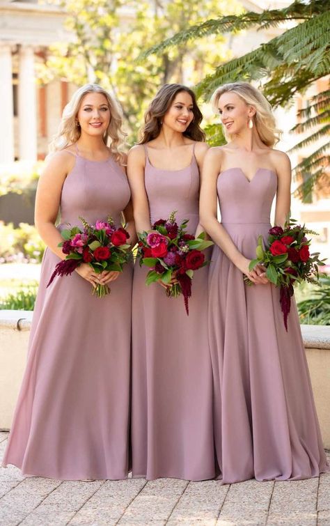 Simple Beach-Inspired Bridesmaid Gown - Sorella Vita Sorella Vita Bridesmaid Dresses, Popular Bridesmaid Dresses, Fall Wedding Bridesmaids, Fall Bridesmaids, Crystal Wedding Dress, Fall Bridesmaid Dresses, Bridesmaid Dresses Strapless, Bridesmaid Colors, Dress Colors