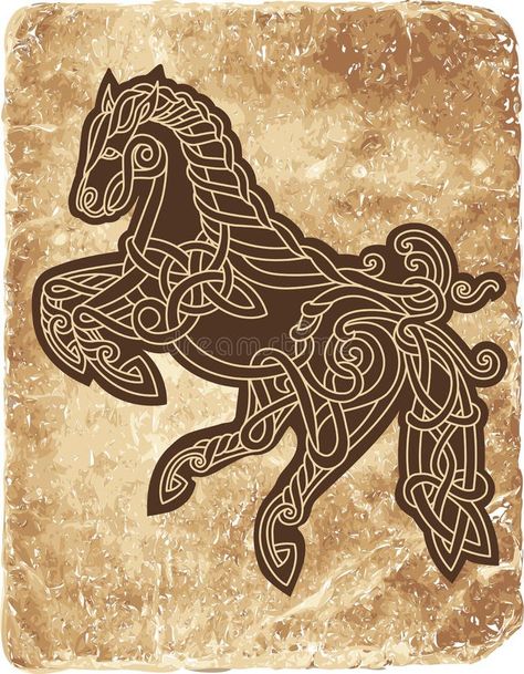 Illustration about Old norse mythological celtic horse tattoo. Sacred viking Knotwork pattern. Illustration of design, background, pattern - 230762431 White Horse Tattoo, Design Background Pattern, Celtic Horse Tattoo, Viking Horse, Viking Knotwork, Celtic Horse, Horses Photography, Celtic Myth, Viking Pattern