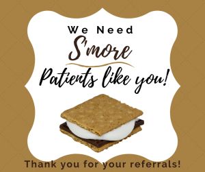 Dental Office Marketing Tips and Ideas for August 2021 | Smores Day Appreciation Gift Ortho Office Marketing Ideas, Pediatric Dental Marketing Ideas, Medical Office Marketing Ideas, Marketing Ideas For Dental Office, Orthodontic Referral Gifts, Summer Dental Posts, Pediatric Dental Office Marketing, National Dentist Day Gift Ideas, Fall Dental Office Decor Ideas