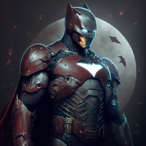 Batman X Ironman, Ironman And Batman, Batman And Iron Man, Iron Batman, Batman Ironman, Batman Fan Art, Dc Heroes, Super Hero, Iron Man