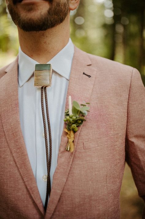 Groomsmen Attire Bolo Tie, Bolo Tie Wedding Groomsmen, Bolo Tie Groom, Wedding Bolo Tie, Bolo Tie Wedding, Boho Groom, Southwest Chic, Bolo Tie Men, Brand Lookbook