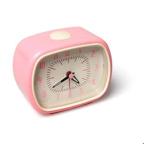 Pink Clock, Alarm Clock Design, Retro Alarm Clock, Pink Clocks, Accessories Pink, Deco Retro, Pink Home Decor, Pink Flamingo, Clock Design