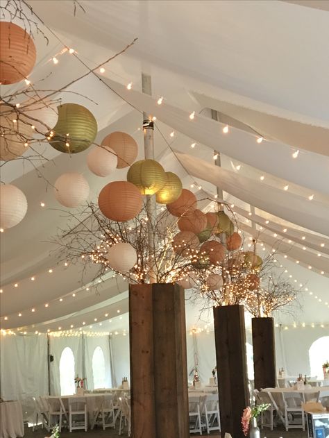 Wedding Overhead Decor, Party Decor Ceiling, Tent Wedding Ceiling Decor, Ceiling Decoration Wedding, Party Tent Decorations Birthday, Ceiling Decor Party, Tent Party Decorations, Party Tent Decor, Ceiling Decorations For Party