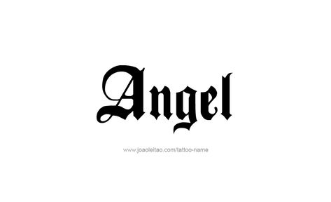 Angel Name Tattoo Fonts, Tatto Name, Tattoo Writing Fonts, Name Drawings, Angel Tattoo Designs, Omerta Tattoo, Name Tattoo Designs, Tattoo Font, Angel Tattoo